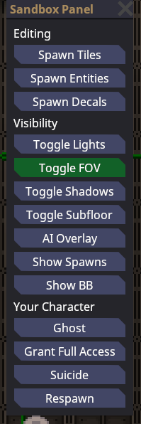 Sandbox panel